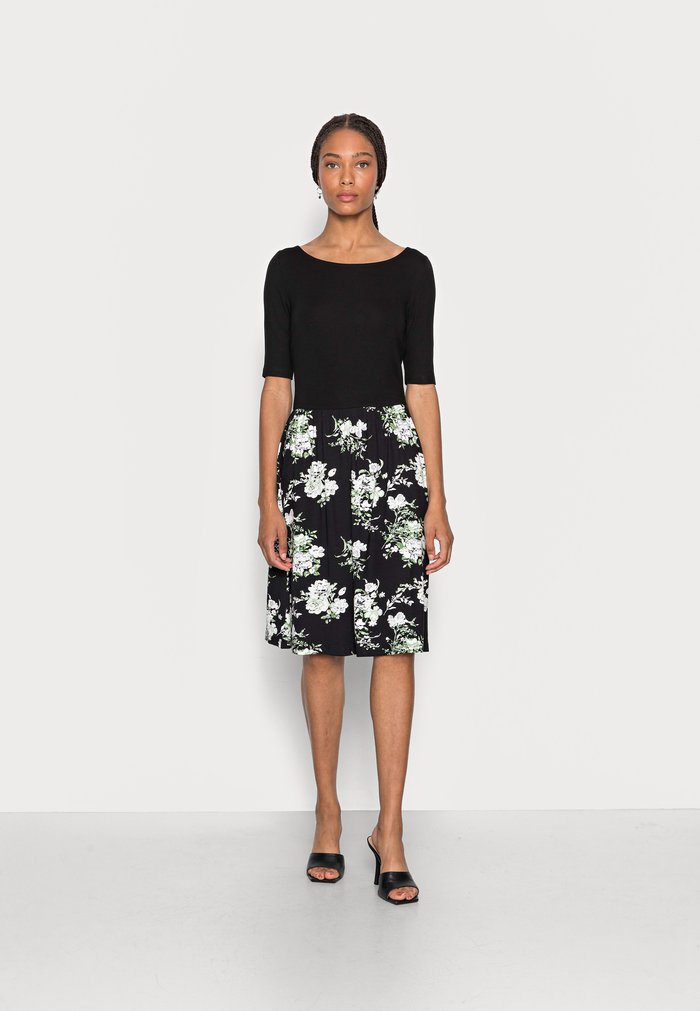 Peignoir Anna Field BOAT NECK PRINT WITH SOLID Noir Femme | KYG-9592213